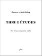 Three Etudes P.O.D. cover